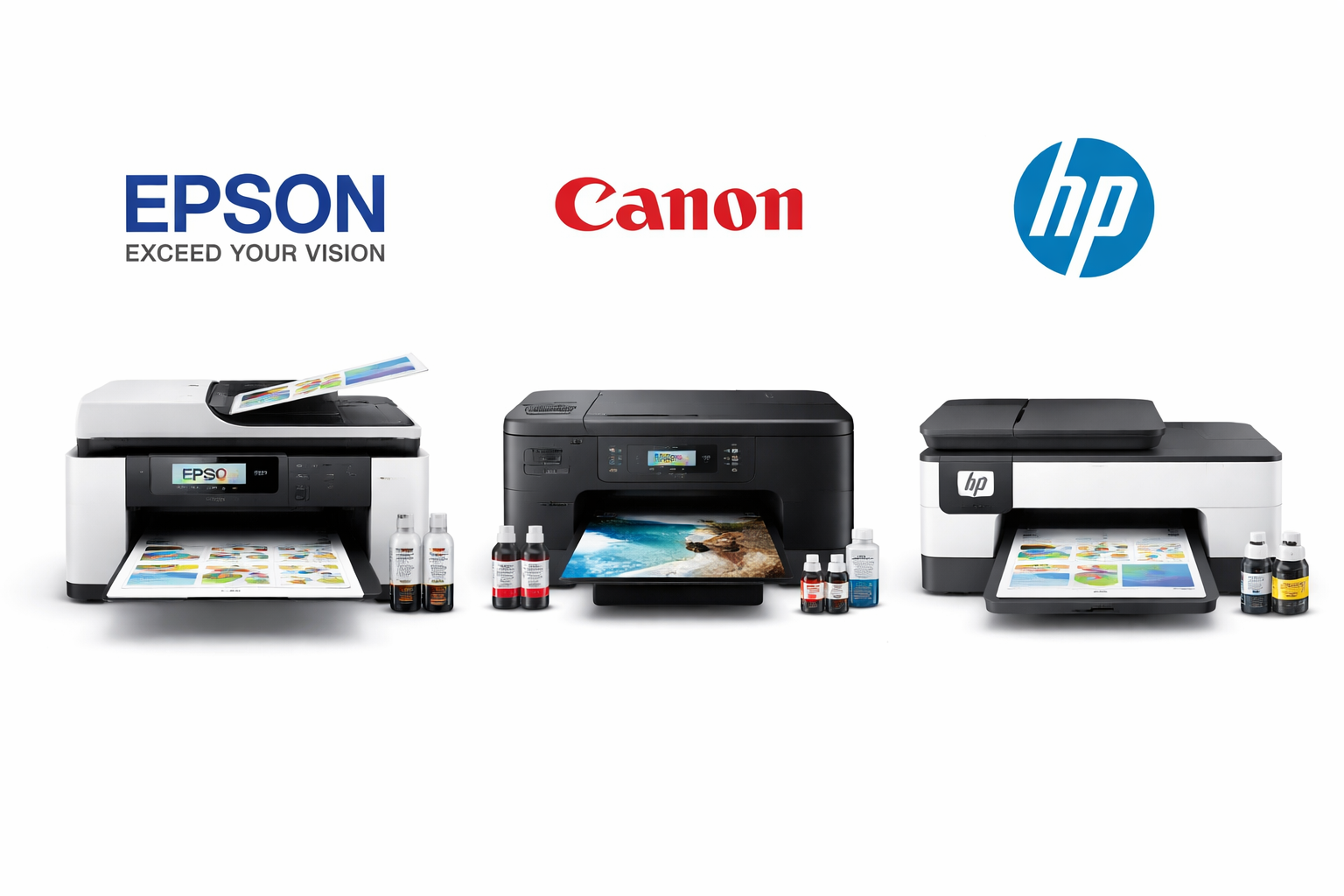 Impresoras Epson, Canon, HP y Suministros