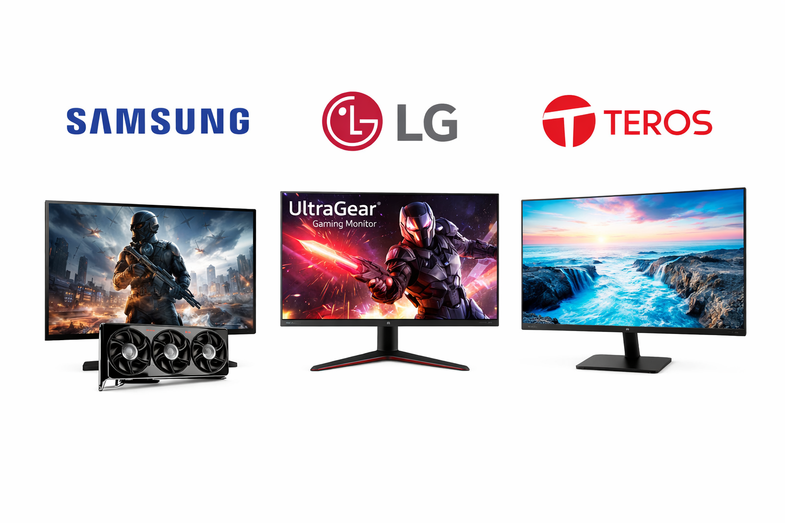Monitores Samsung, Lg y Teros